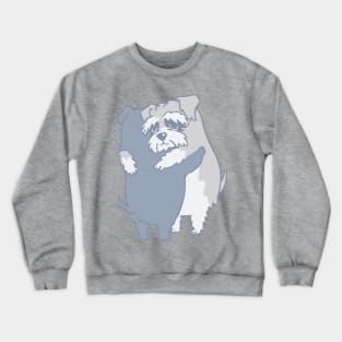 Schnauzer Hugs Crewneck Sweatshirt